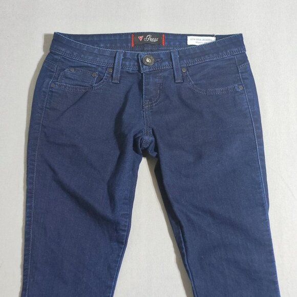 Guess Maxine Fit Low Rise Jeggings women's size 27 dark washed ink blue stretch - Picture 2 of 15